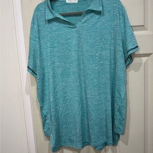 Blue Heather Women's Golf Shirt